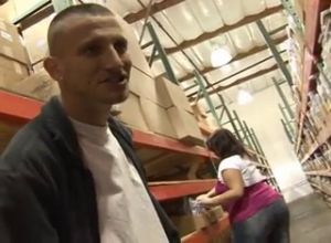 Ебля с толстой начальницей на складе